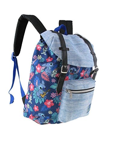 Limited Lilo and Stitch Allover Pattern Preppy Vintage Style 16" School Backpack