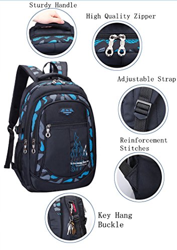 Student School Backpacks for Boys School Bookbag for Kids Student Backpack for Boy (Blue)