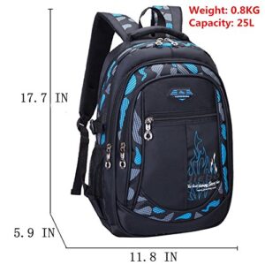 Student School Backpacks for Boys School Bookbag for Kids Student Backpack for Boy (Blue)