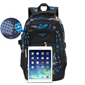 Student School Backpacks for Boys School Bookbag for Kids Student Backpack for Boy (Blue)