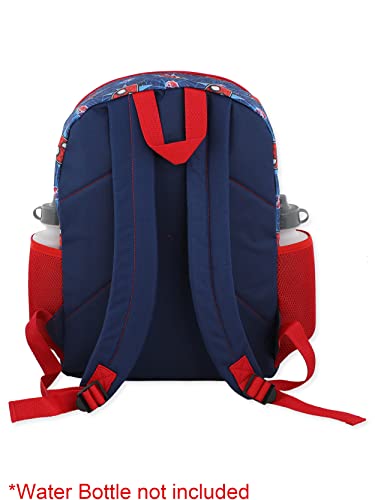 Marvel Spider-Man Boys 16" Backpack 5 piece School Set (One Size, Blue/Red)