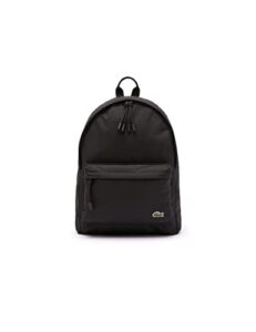 lacoste neocroc canvas backpack – black -one size