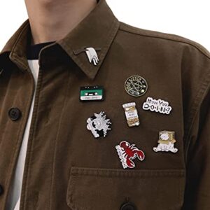 SINCCO 20 PCS Cute Enamel Backpack Pins, Funny Enamel Pins Bulk Set Cool Button Pins Aesthetic Brooch Lapel Pins Anime for Backpacks, Jackets, Hats, Kids, Girls, Gifts