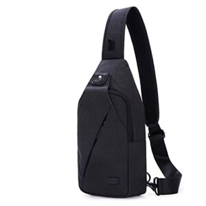 nextfri sling bag unisex crossbody bag for anti-theft chest bag casual shoulder bag black