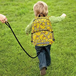 Little Yellow Duck Kids Backpack for Toddlers, Small Backpack for Kids School Travel Bag Picnic Meal Bag for Boys Girls