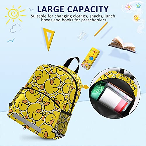 Little Yellow Duck Kids Backpack for Toddlers, Small Backpack for Kids School Travel Bag Picnic Meal Bag for Boys Girls