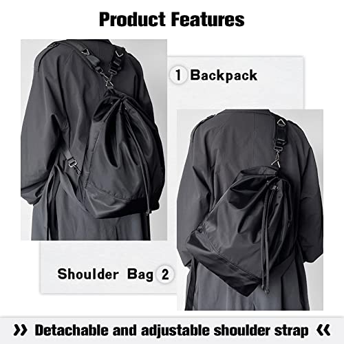 PSISABALL Casual Black Backpack Waterproof Backpack for Women Backpack for Men Lightweight College Black Backpacks