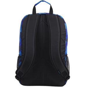 FUEL Spacious Backpack with Interior Laptop/Table Sleeve, Pacific Blue/JS Shapes Print