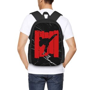Karate-Backpack, Laptop Backpack Gym Bags Black School Bookbags Travel Daypack For Women Men Boys Girls Vontako, One Size