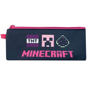 Minecraft Kids Backpack Pink 4 Piece Set