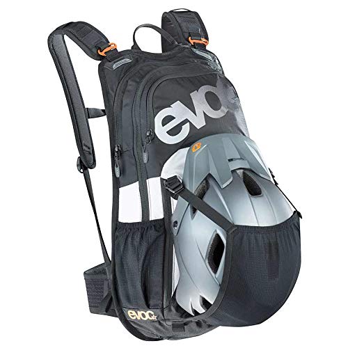 EVOC, Stage 12, Hydration Bag, Volume: 12L, Bladder: Not Included, Black/White/Neon Orange