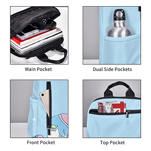 Cartoon Backpack Bookbags Daypack Tuxedo-Sam Laptop Bookbag Shoulder Travel Sports Hiking Camping Daypack For Men Women