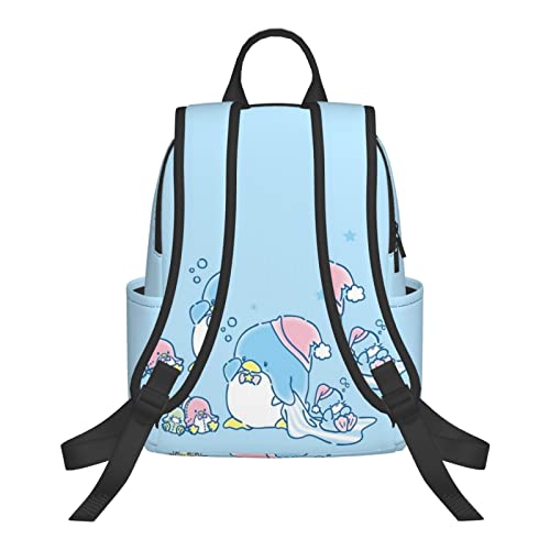 Cartoon Backpack Bookbags Daypack Tuxedo-Sam Laptop Bookbag Shoulder Travel Sports Hiking Camping Daypack For Men Women