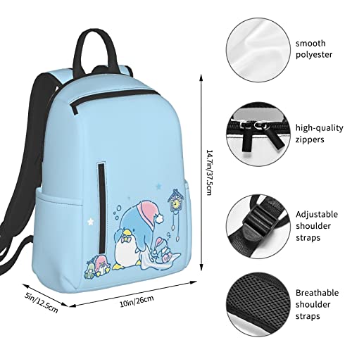 Cartoon Backpack Bookbags Daypack Tuxedo-Sam Laptop Bookbag Shoulder Travel Sports Hiking Camping Daypack For Men Women