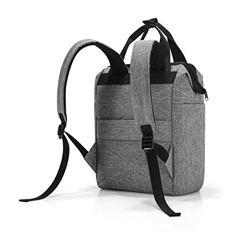 reisenthel Allrounder R Backpack, Secure Zipper, Two-Way Carry Handles, Twist Silver