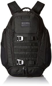 under armour men’s huey backpack,black (001)/black, one size fits all