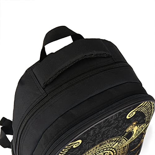 Legendnatoo Viking God of War Backpacks Cool Hiking Backpack Durable College School Backpack for Unisex Students Fits 14 Inch Laptop bright gray One Size