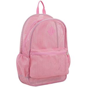 eastsport mesh backpack, candy pink