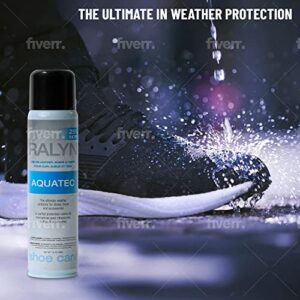 Ralyn Aquatec Shoe Protector Spray | Sneaker Protector Spray Waterproof & Stain Protector for Shoes, Leather, Oiled Leather, Suede, Nubuck, Fabric & Microfibers Shoes - 7oz