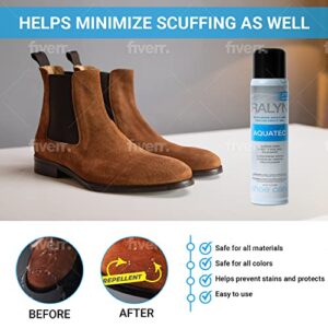 Ralyn Aquatec Shoe Protector Spray | Sneaker Protector Spray Waterproof & Stain Protector for Shoes, Leather, Oiled Leather, Suede, Nubuck, Fabric & Microfibers Shoes - 7oz