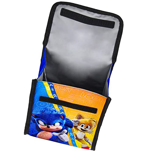 Sonic the Hedgehog 2 Movie Sonic Tails 16" Backpack w/Lunch Tote 5 Piece Set