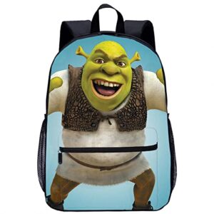 kbiko-zxl teens boys shrek school bookbag large capacity laptop daypack lightweight travel rucksack for outdoor