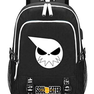 WANHONGYUE SOULEATER Anime Rucksack Schoolbag Laptop Backpack with USB Charging Port and Headphone Jack /5