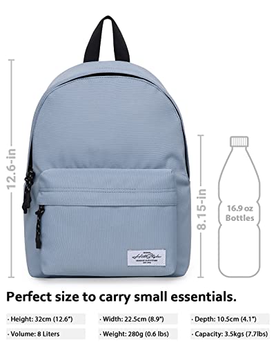 HotStyle SIMPLAY+ Classic Mini Backpack Small Travel Bag, Plain, Light Grey