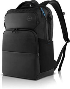 hbb for dell genuine pro backpack 15 for dell, black, 17.1 x 6.3 x 12.2 inches