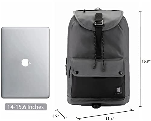 CUULAH Laptop Backpack for Men Women Water Resistant Casualdaypacks Fashion Backpack for Travel 15.6 Inch Laptop Macbook