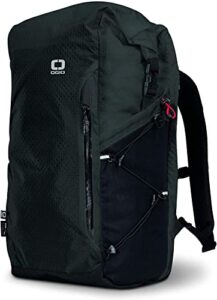 ogio fuse lightweight backpack (25 liter, black, roll top)