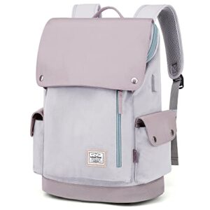windtook backpack for women teens girls school college book bag travel work daypack laptop computer bag with usb charging port suits 15 inch notebook,mauve