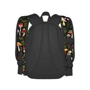 Mushrooms Fungi Nature Stylish Backpack With Adjustable Padded Shoulder Straps Daypacks For College Travel One Size