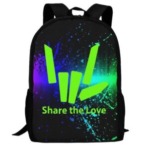 fashion share love backpack water resistant rucksack daypacks schoolbag lightweight backpacks large capacity