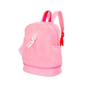 wuhbjjxy,20l, premium, multifunctional,durable,large sized pink kid dance bag with shoe compartment and wet and dry separation features,ballet bag,dance backpack