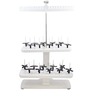 embroidex – 20 spool thread stand for all home embroidery machines brother babylock janome bernina pfaff etc..