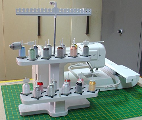 Embroidex - 20 Spool Thread Stand for All Home Embroidery Machines Brother Babylock Janome Bernina Pfaff etc..