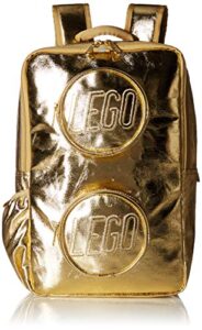 lego brick backpack – gold fashion backpack, gold