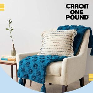 Caron One Pound White Yarn - 2 Pack of 454g/16oz - Acrylic - 4 Medium (Worsted) - 812 Yards - Knitting/Crochet