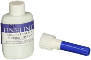 fineline masking fluid pen 20 gauge w/masking fluid, 1.25 ounces