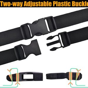 Quick Side Release Buckle for 1 inch/25mm Webbing Straps, Replacement Buckle 1" Wide Inside, Heavy Duty Plastic Buckles Dual Adjustable No Sewing Clips for Boat Cover Luggage Strap Pet Collar Backpack