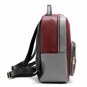 DESTINY BY NICOLE LEE Fashion Backpack Eco Leather with Two Way Zipper Closure Side Pockets and Adjustable Shoulder Strap Bookbag Daypack Bag for Women Girls NK10734 PGN