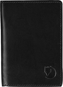 fjallraven f77363550 leather passport cover black