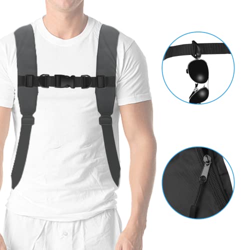 NZII backpack chest straps Adjustable Sternum Strap Chest Belt Backpack with 26.7 in [2 Pack] (1IN*2)