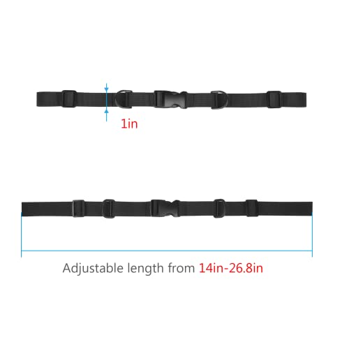 NZII backpack chest straps Adjustable Sternum Strap Chest Belt Backpack with 26.7 in [2 Pack] (1IN*2)