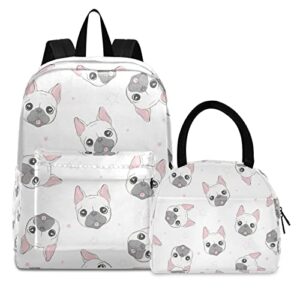 kigai dog backpack for boys girls school travel back pack lightweight durable bookbag with lunch bag