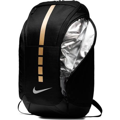 Nike Hoops Elite Hoops Pro Basketball Backpack,Black/Metallic Gold,One Size