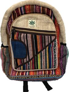 himalayan group all natural handmade multi pocket pure hemp laptop backpack
