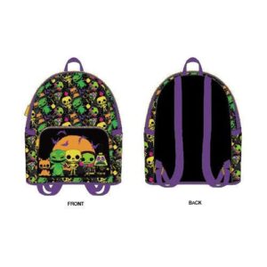 Theme Park Lounge Fly The Nightmare Before Christmas Neon Blacklight Print Mini Backpack