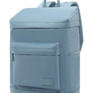 HotStyle ADMETA Casual Daypack College Backpack Aesthetic Bookbag, Pastel Blue